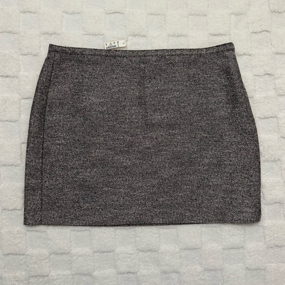 Madewell Broadway & Broome Women’s Sparkly Textured Black Mini Skirt Size 12 NWT